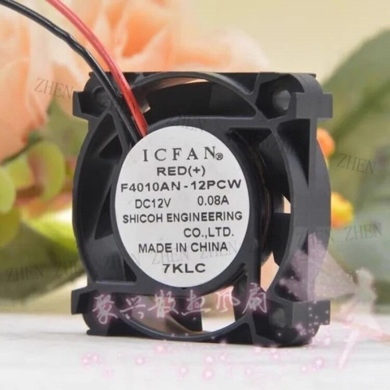 Y for ICFAN F4010AN-12PCW 4010 DC12V 0.08A 4CM 2선식 냉각팬