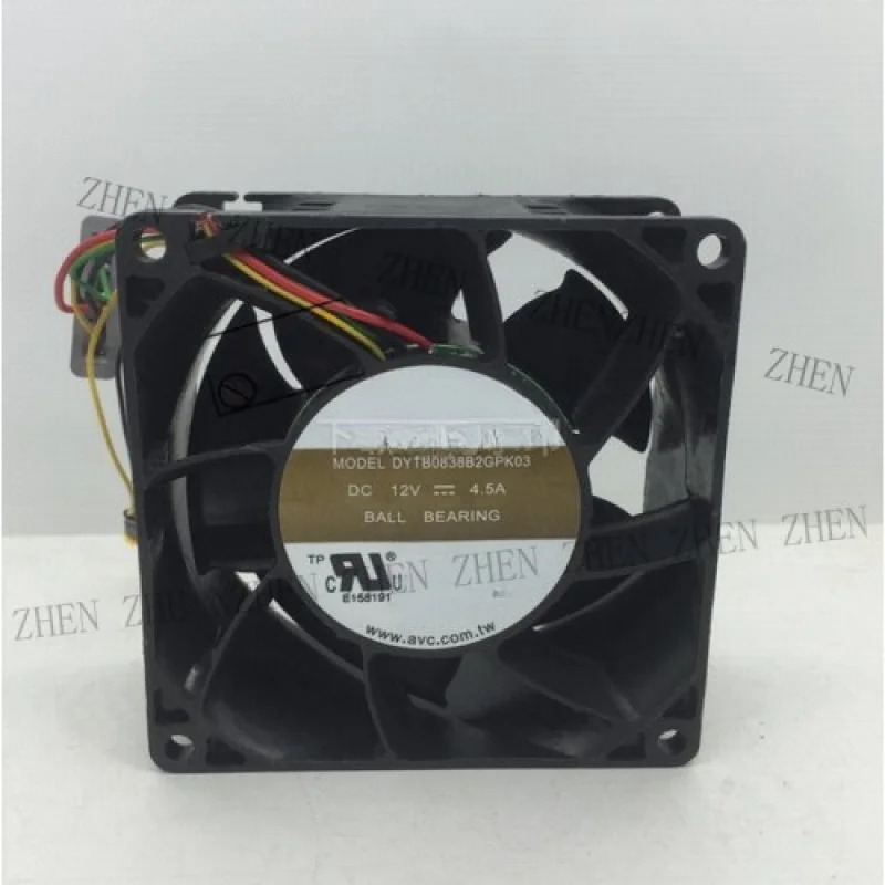 Y DYTB0838B2GPK03 냉각팬 8038 DC12V 4.50A 8CM 6핀