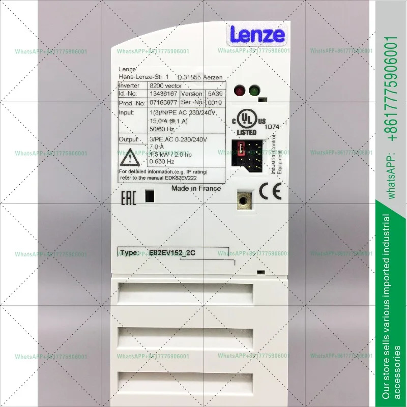렌츠 8200 인버터 E82EV152-2C E82EV152K2C 1.5KW 220V