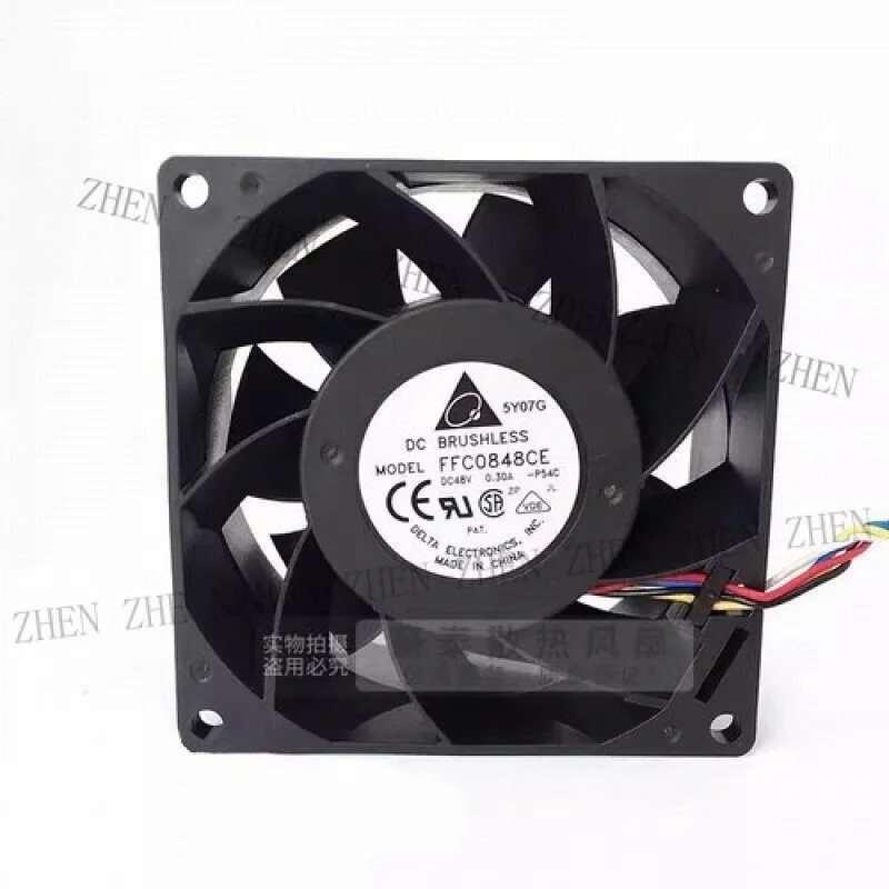 Y FFC0848CE 8038 DC48V 0.30A 8CM 4선 듀얼 볼 냉각팬기능