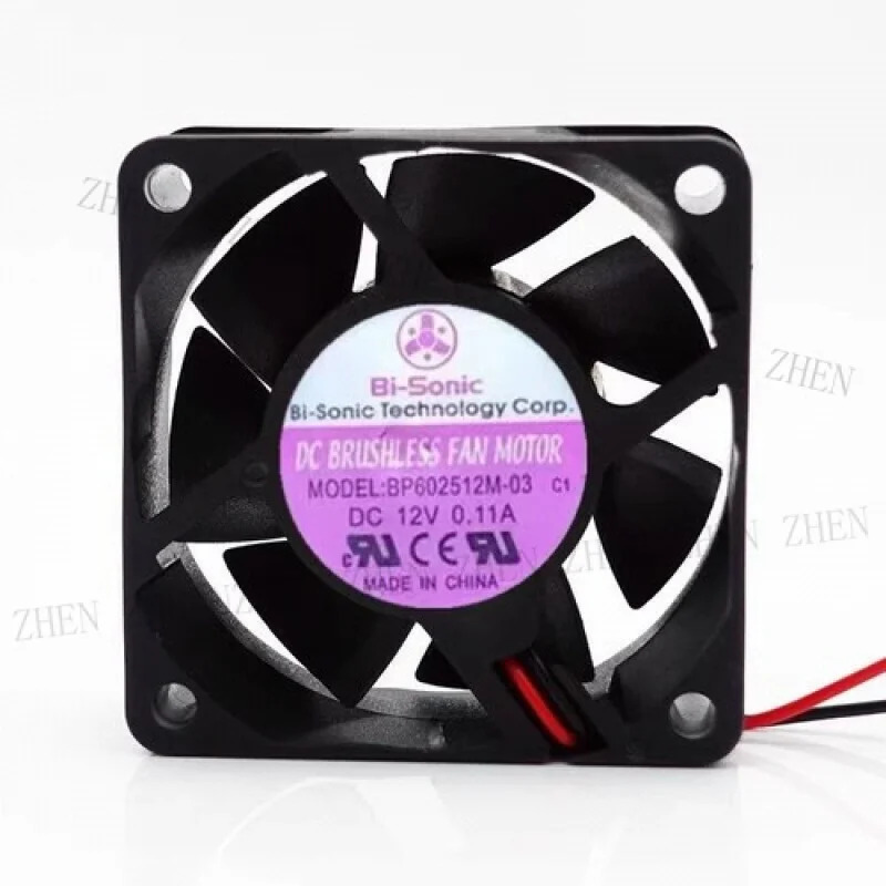 Y BP602512M-03 6025 DC12V 0.11A 6CM 2선식 냉각팬