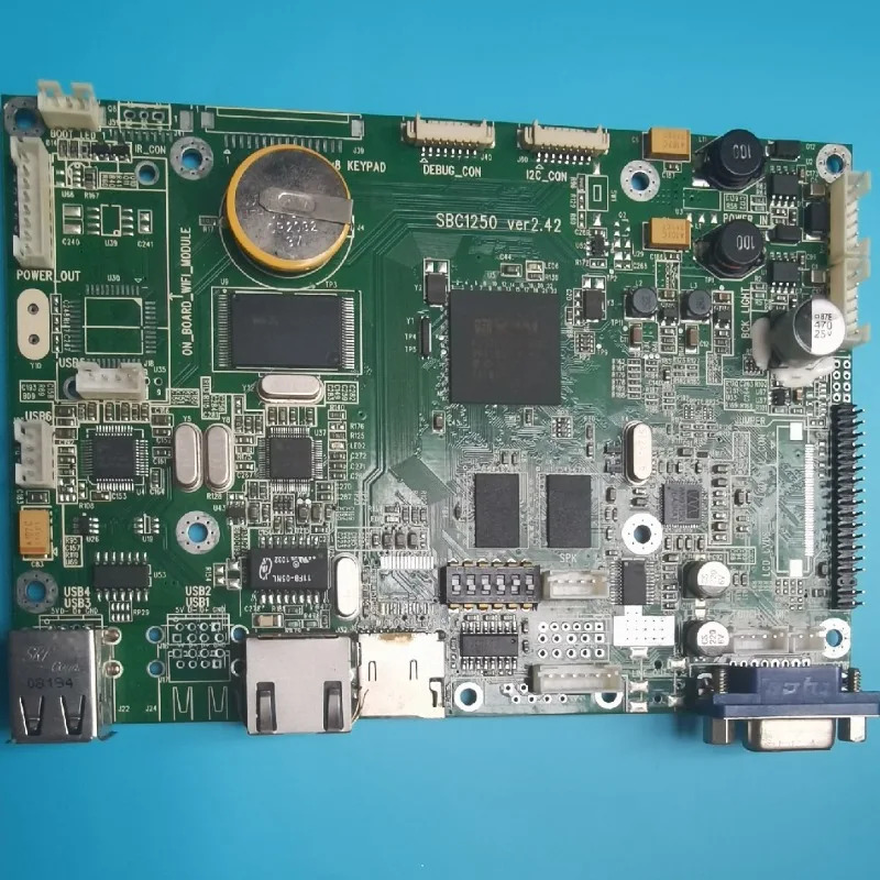히타치 빌딩 멀티미디어 LCD 메보드 SBC1250 VER2.42 메모리 카드 초기화부품