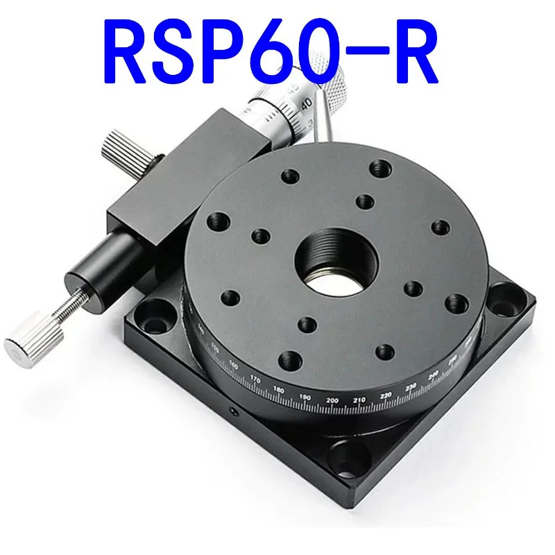R축 회전 고정밀 변위 테이블 360 각도 미세 조정 인덱싱 슬라이드 R-S/RSP