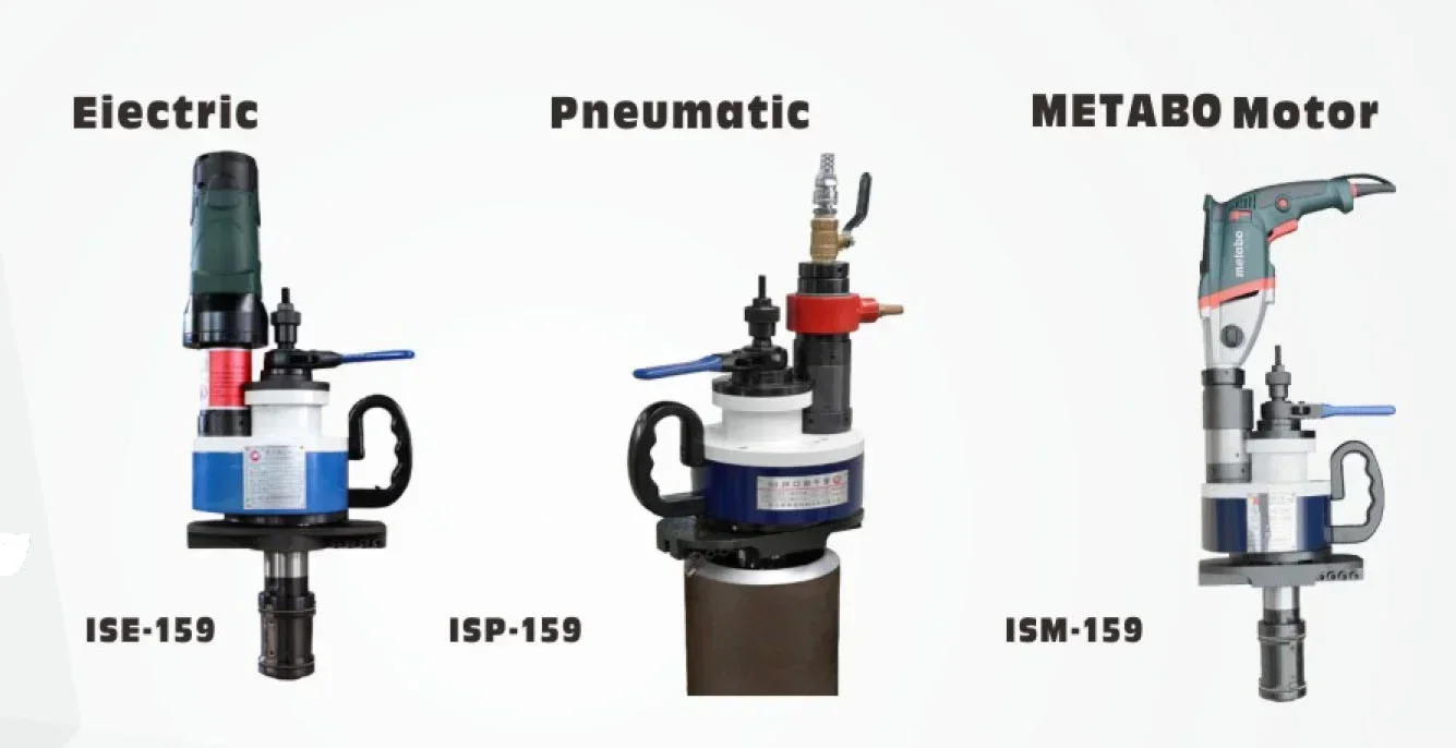 2026 ISE-159 내경 장착형 65-159mm 파이프 베벨링 머신 파이프라건설리퍼