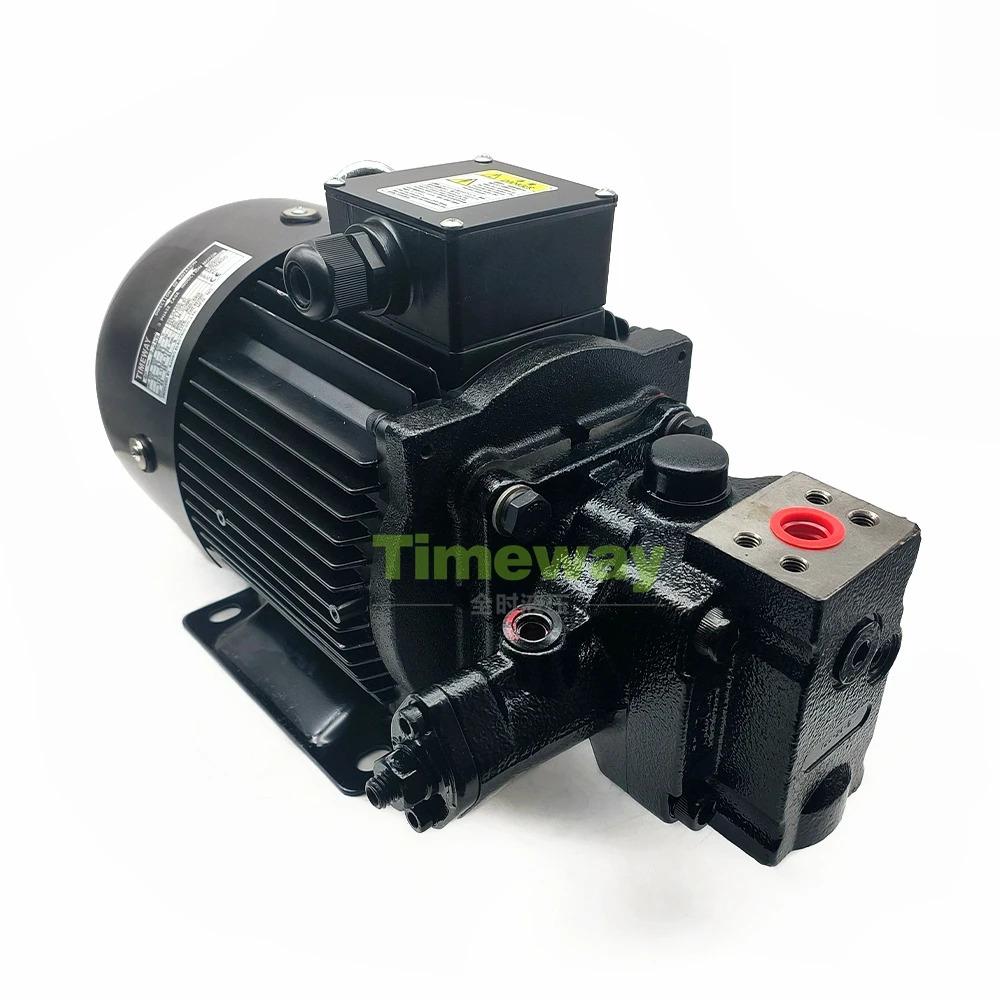 전기 모터가 장착된 UVN 유압 베펌프 UVN-1A-2A4-22S-4-6162C 전원 4P-2.2KW 200/220V 가변 용량