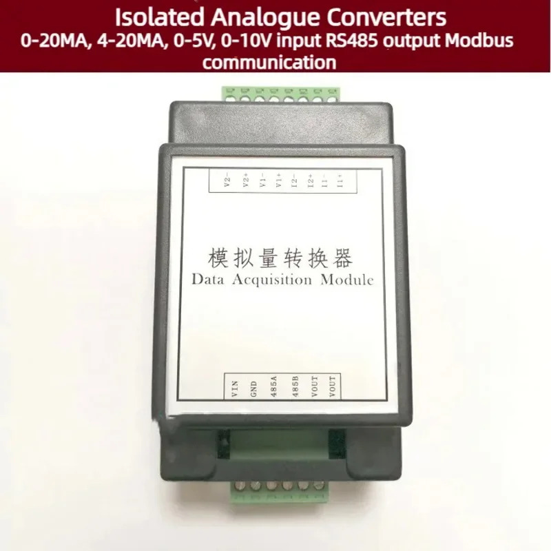 4채널 아날로그 변환기 입력 0-20mA/4-20mA/0-5V/0-10V 출력 RS485 MODBUS