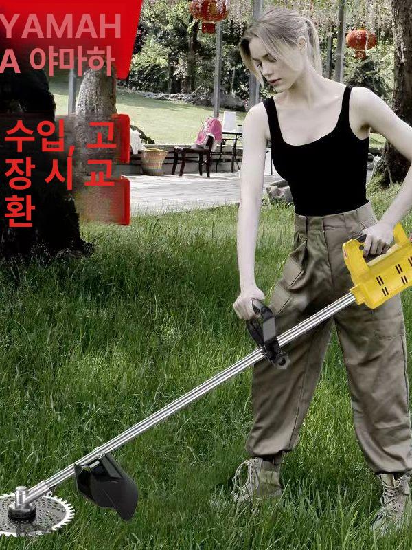 전동 잡초 제거기 무선 충전식 강력 톱날 다용도 경운기 풀 뿌리 제거 정원 텃밭 관리용 U자형 컴팩트 1개 - 상세 이미지 3