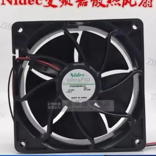 Y V12E24BHB5-51 12038 DC24V 0.64A 12CM 2-와이어 인버터 냉각팬