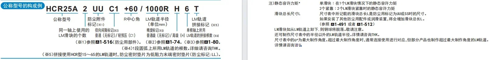 일본 아크 슬라이더 HCR12 HCR15 HCR25 HCR35/HCR45 트랙 없음