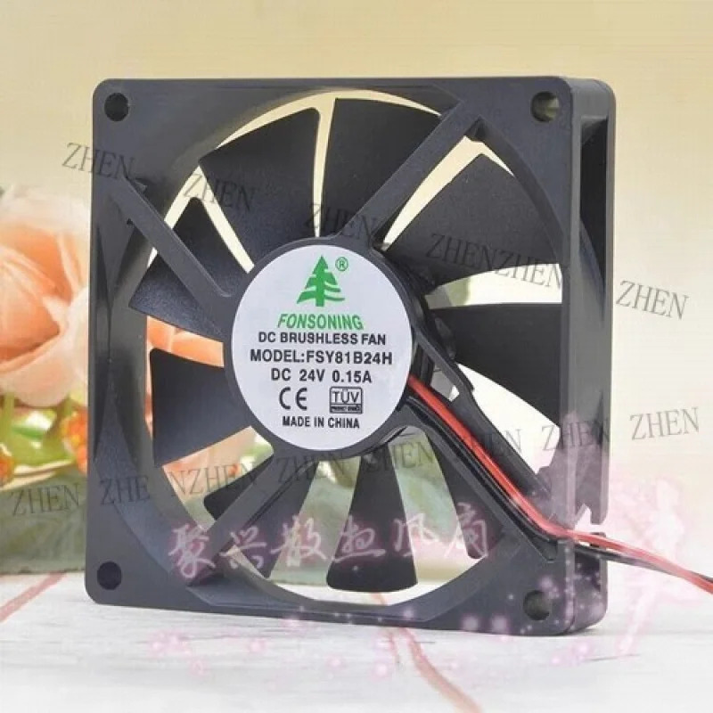 FONSONING FSY81B24H DC24V 0.15A 8015 8CM 2선식 냉각팬Y
