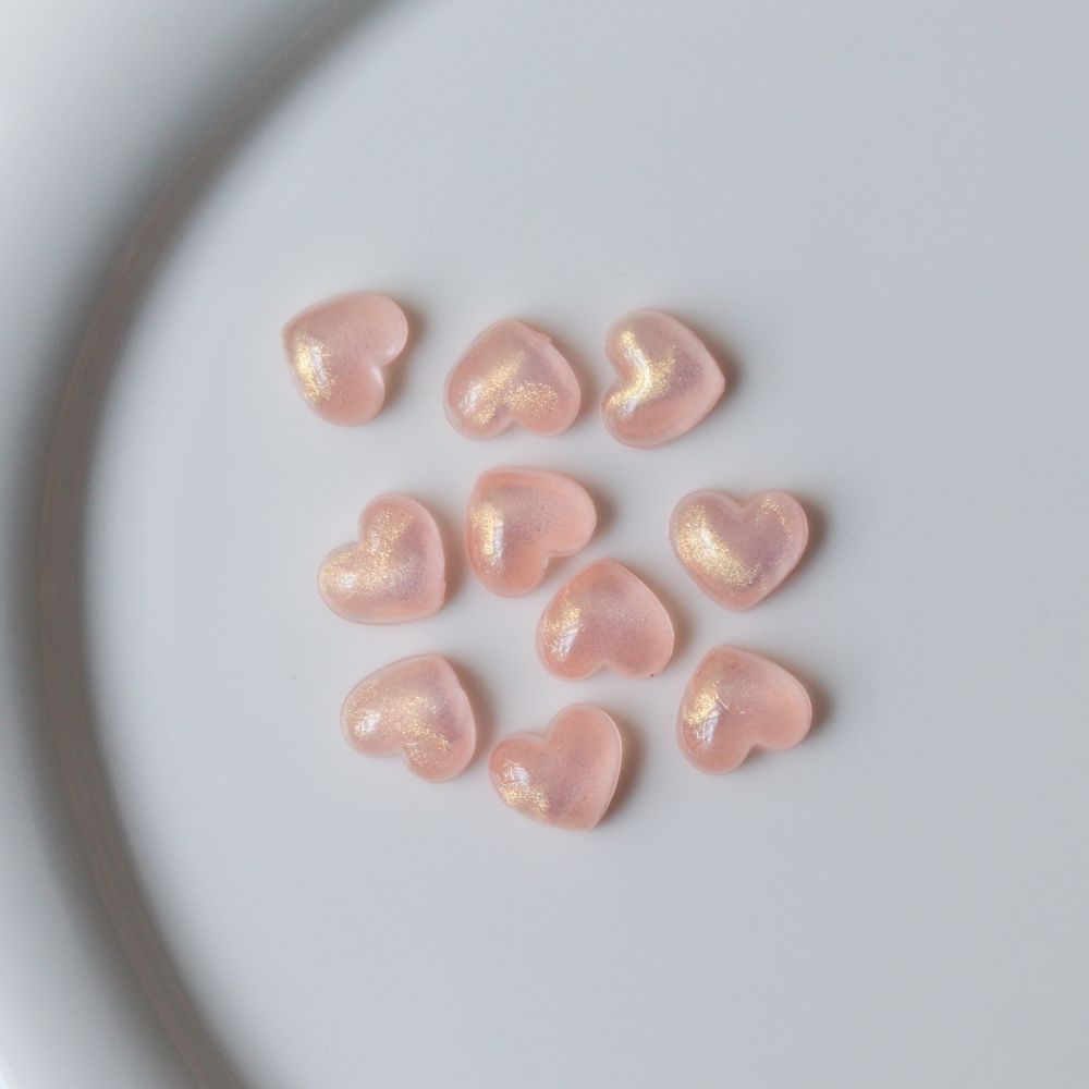 반투명 오로라 하트 탑꾸 레이스 파츠 부자재 재료 탑로더 포카 포토카드 꾸미기 - 상세 이미지 4