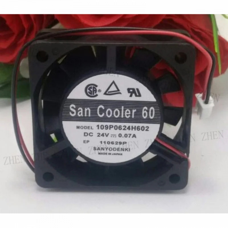 Y 109P0624H602 DC24V 0.07A 6cm 팬 2핀용