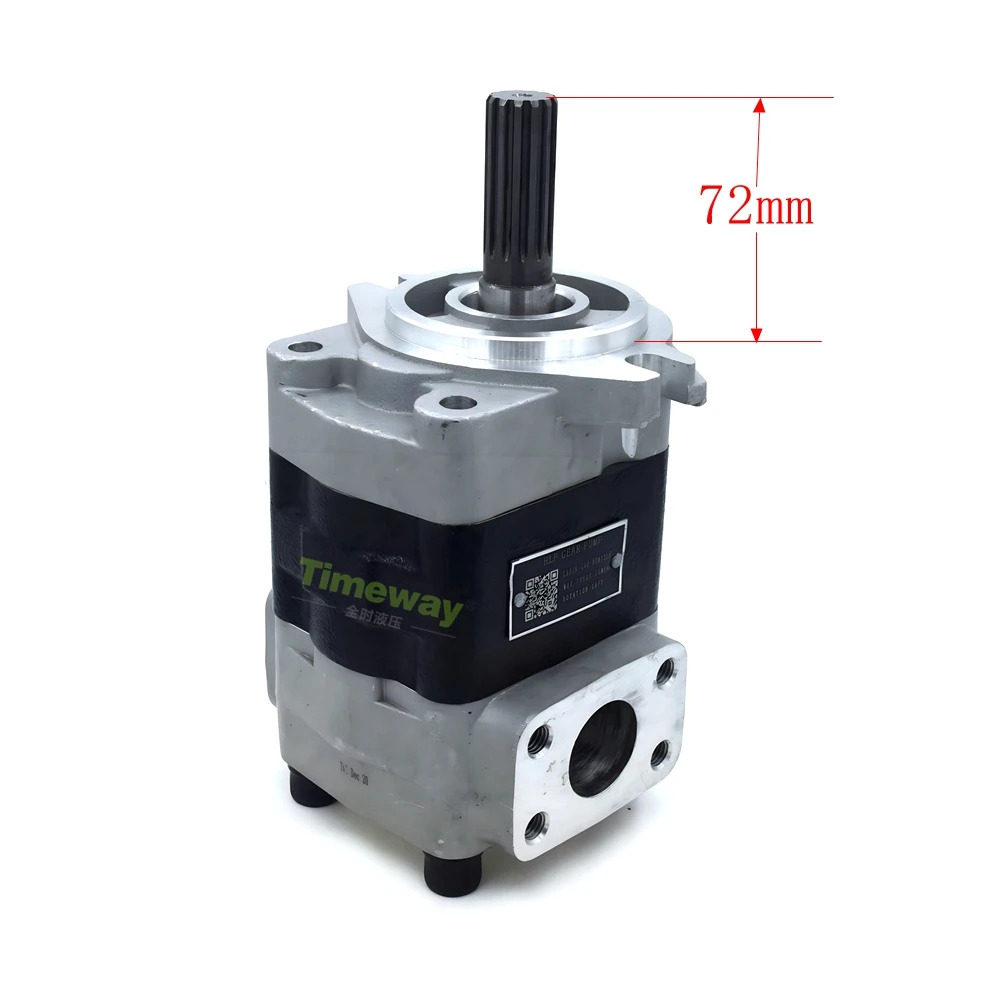 SGP2 고압 유압 기어 펌프 SGP2-44L551 오일 스플라샤프트 13 톱니 21.8mm 장착 직경 82.55mm