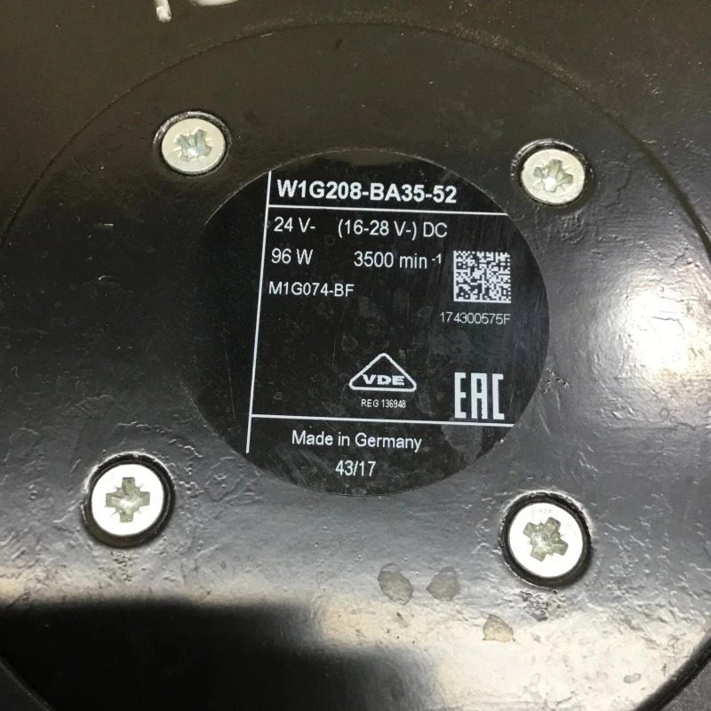 W1G208-BA35-52 24VDC W1G208-BA73-12 48V 팬