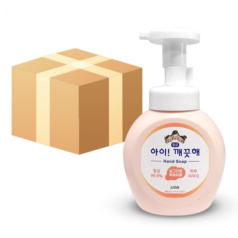 아이깨끗해 복숭아 핸드워시 용기 250ml 18개 - 상품 이미지