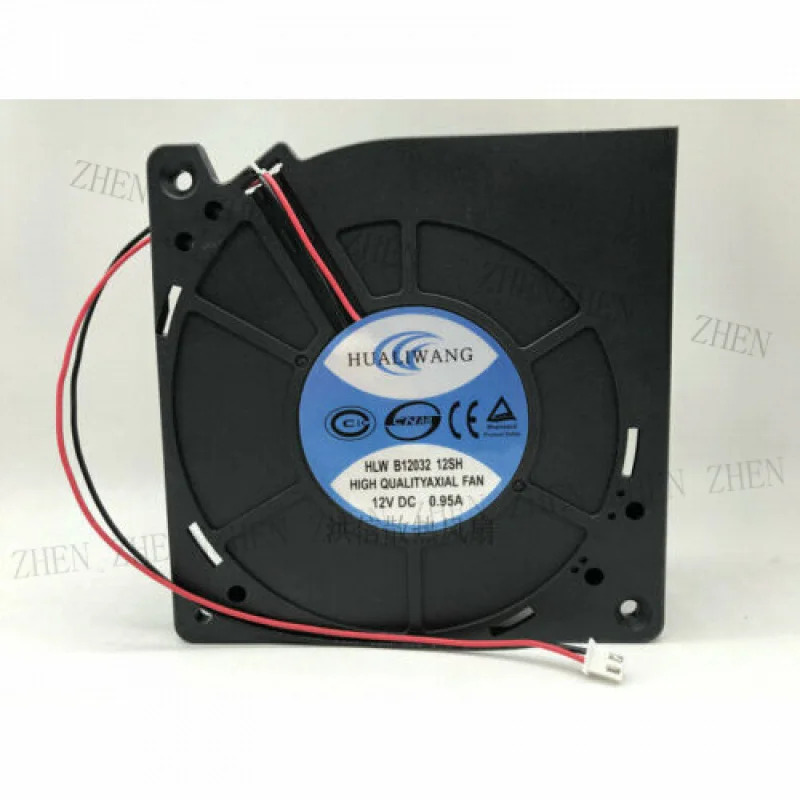 Y 1개. HUALIWANG 팬 HLWB1203212SH DC12V 0.95A 2핀 터보 블로워 12032 12CM