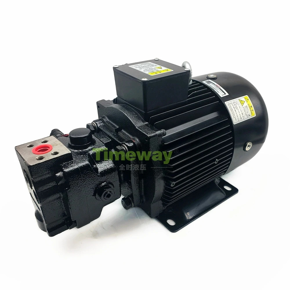 전기 모터가 장착된 UVN 유압 베펌프 UVN-1A-2A4-22S-4-6162C 전원 4P-2.2KW 200/220V 가변 용량