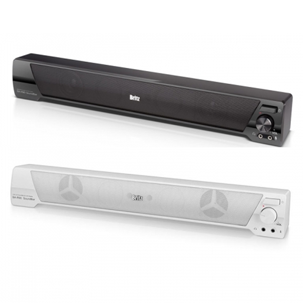 브리츠 사운드바 2채널 USB 게이밍 스피커 PC 컴퓨터 모니터 거실 테이블 탁상 데스크 - 상세 이미지 3