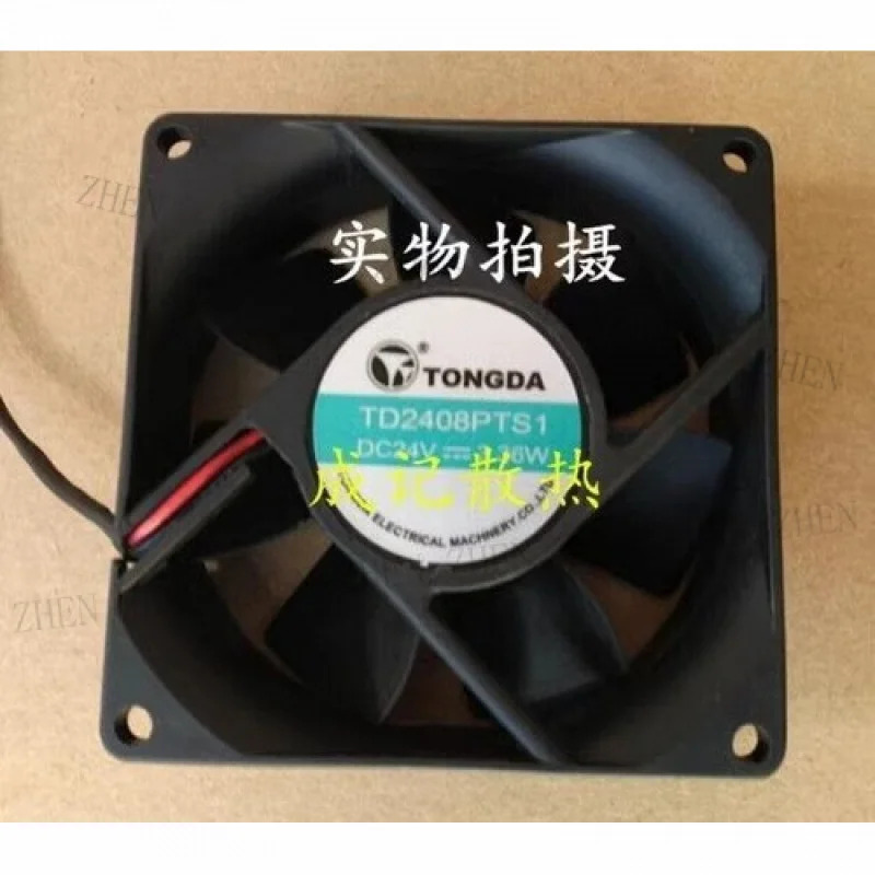 Y for TONGDA TD2408PTS1 8025 DC24V 3.36W 8CM 2선 인버터 냉각팬