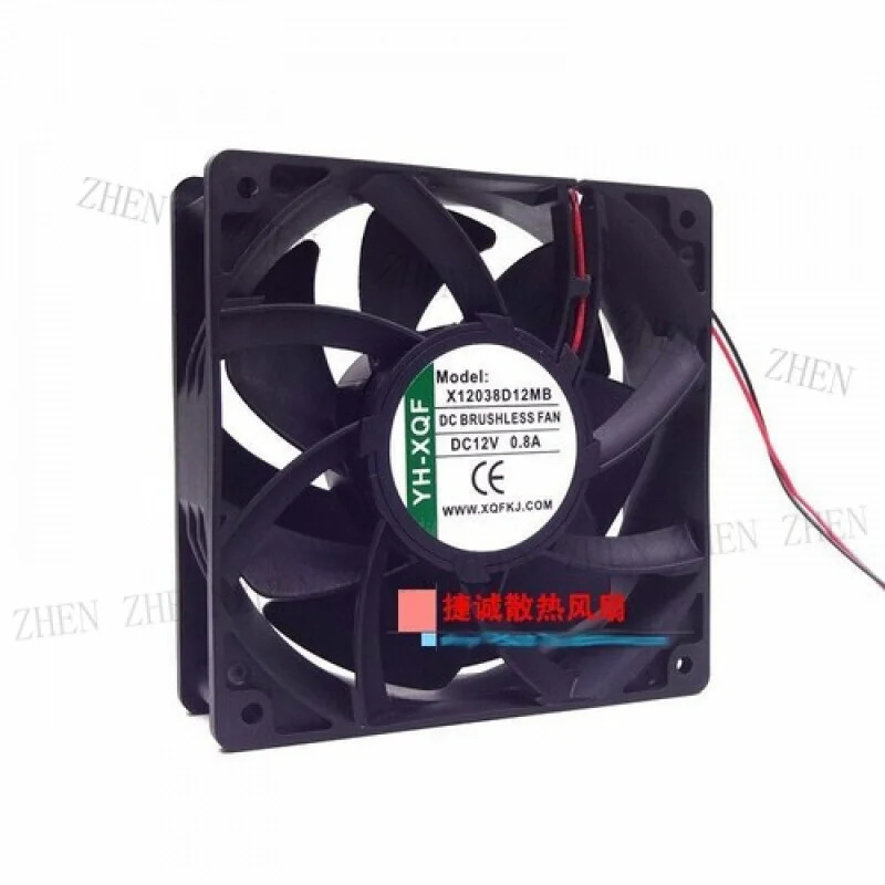 Y FOR YH-XQF X12038D12MB 12V 0.8A 12038 12CM 에어 방수 냉각팬