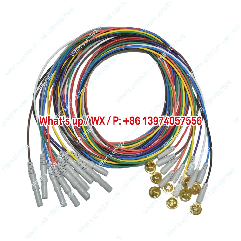 컬러 뇌전극 와이어 누오청 니콜리 EEG 증폭 DIN1.5mm