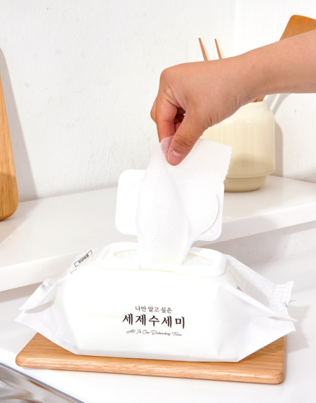 싹한장 뽑아쓰는 세제 일회용수세미 30매 - 상세 이미지 3
