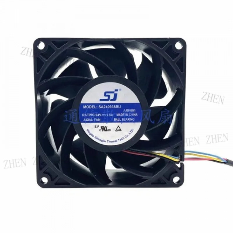 Y SJ 팬SA240938BU DC24V 1.8A 9238 9CM 4선 대용량 팬