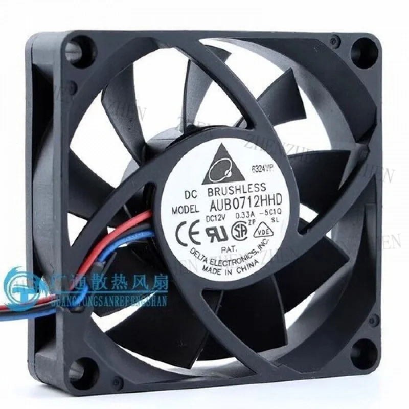 Y FOR AUB0712HHD 7020 DC12V 0.33A 70x70x20MM 3선 냉각팬