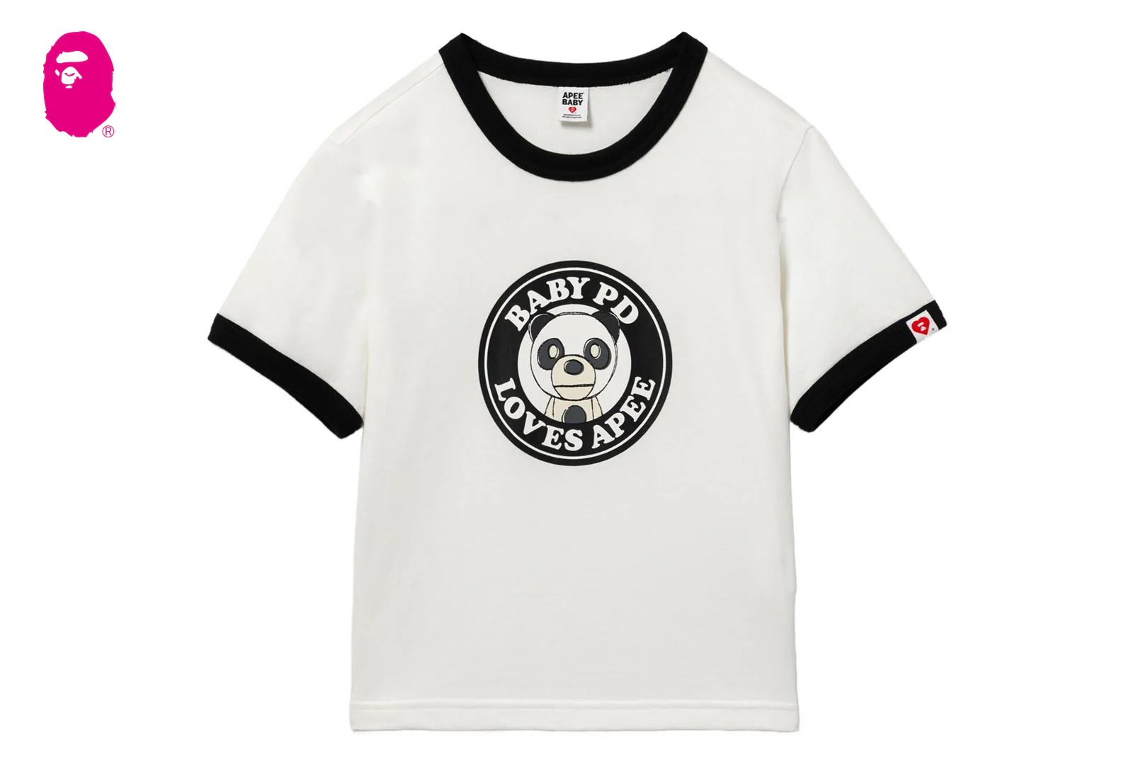 베이프 우먼즈 반팔티 MILO PD PRINTED RINGER CROP TEE CM20-209-311 - 상세 이미지 2