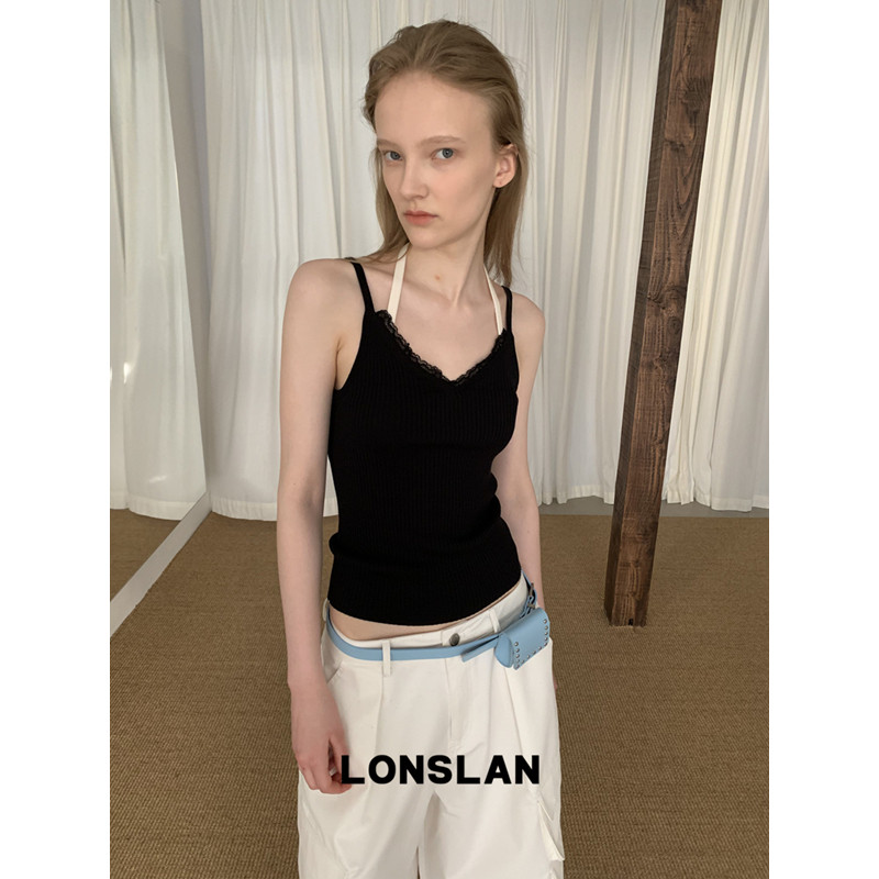 LONSLAN 론슬란 레이스나시 레이어드 뷔스티에 나시탑 - 상세 이미지 2