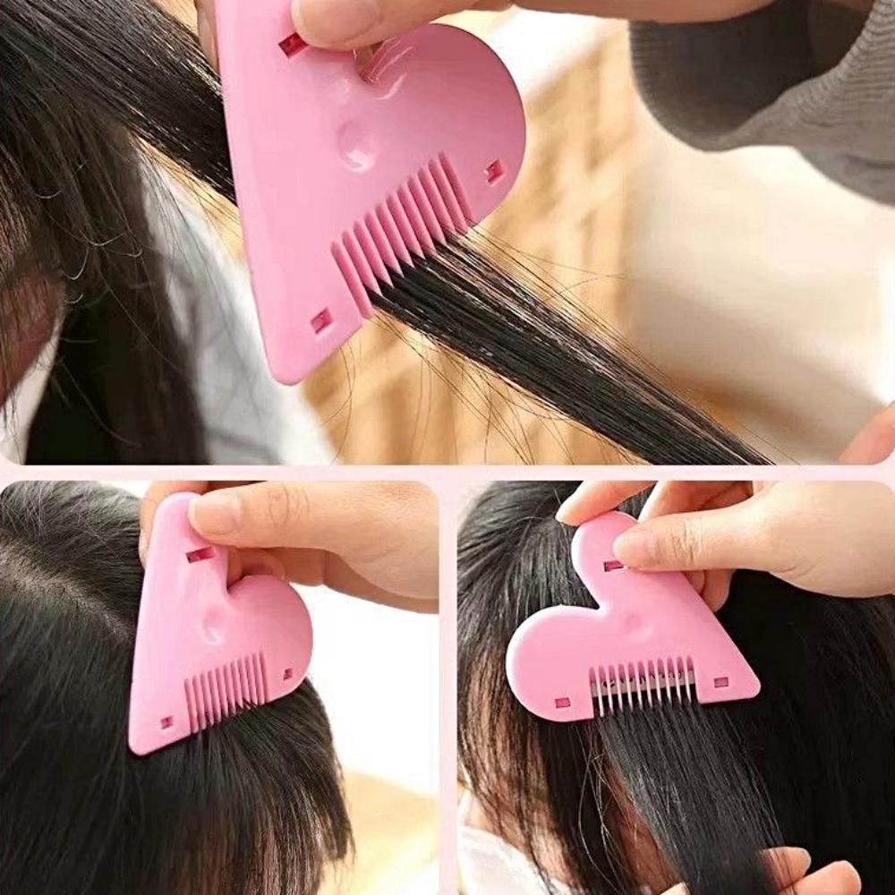 [보리별] 셀프미용 하트커터 음모숱가위 Y존 제모 비키니 앞머리 숱치기 정리도구 간편 컷팅 - 상품 이미지