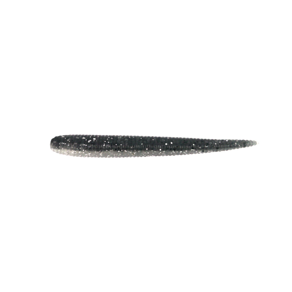 다미끼 스팅거 플로팅 광어 캐스팅 다운샷웜 469 실버 스노우 버그(투톤), 10cm(4인치) - 상세 이미지 3