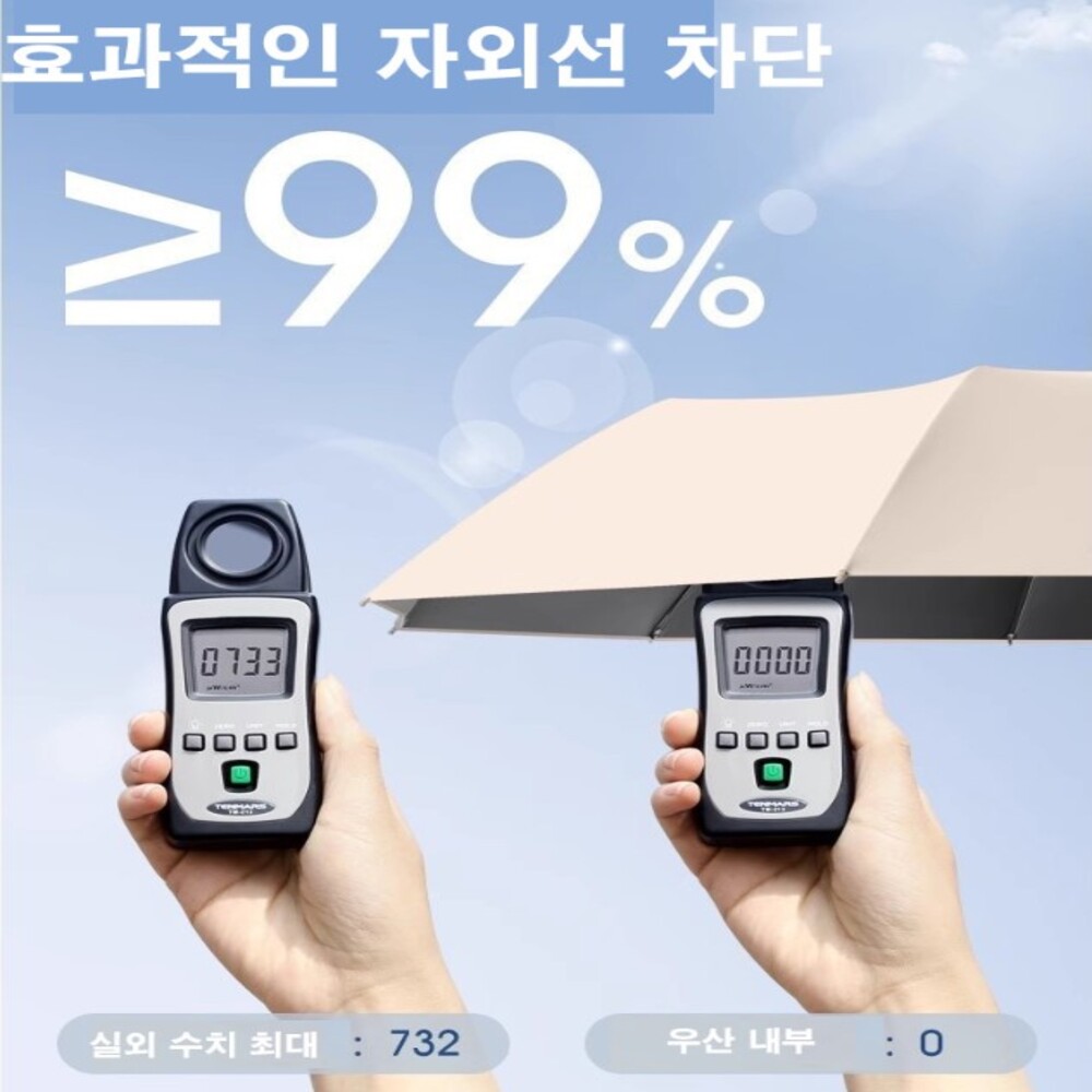 자동우산 이중창살 강풍 비바람 우산 - 상세 이미지 4