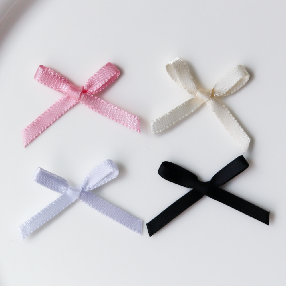 3mm 미니 완성리본 탑꾸 레이스 부자재 재료 탑로더 네임보드 꾸미기 - 상품 이미지