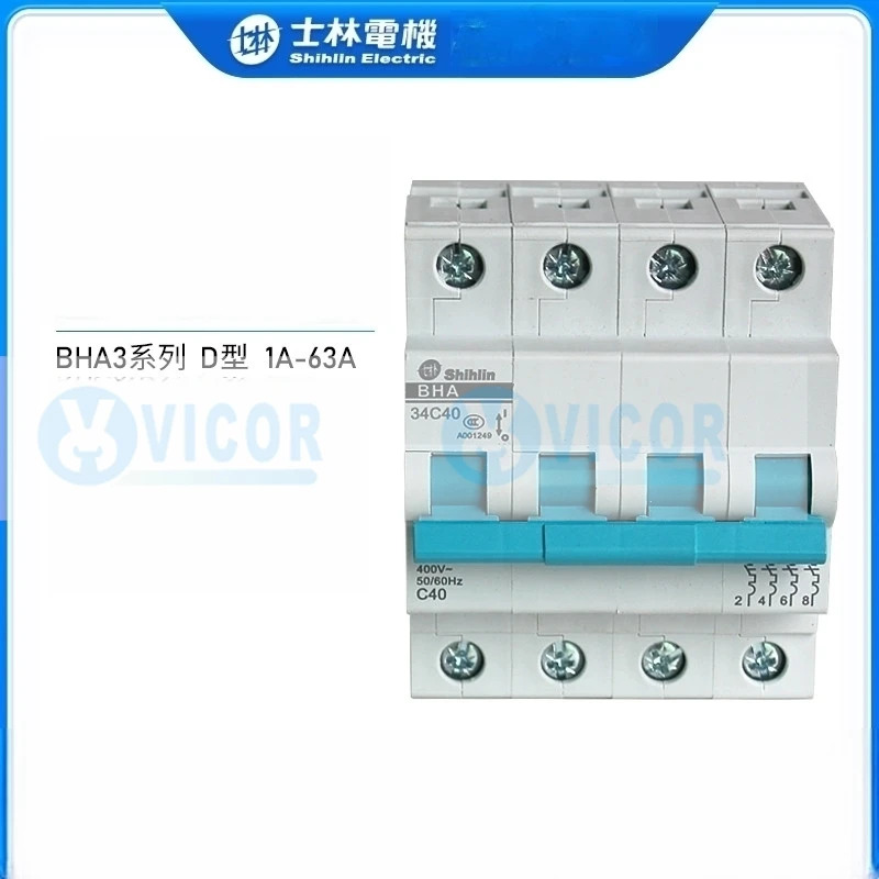 시힐린 BHA31 BHA34 D형 1A-63A 4P MCB D1 D2 D3 D4 D5 D6 D10 D16 D20 D25 D32 D40 D50 D63