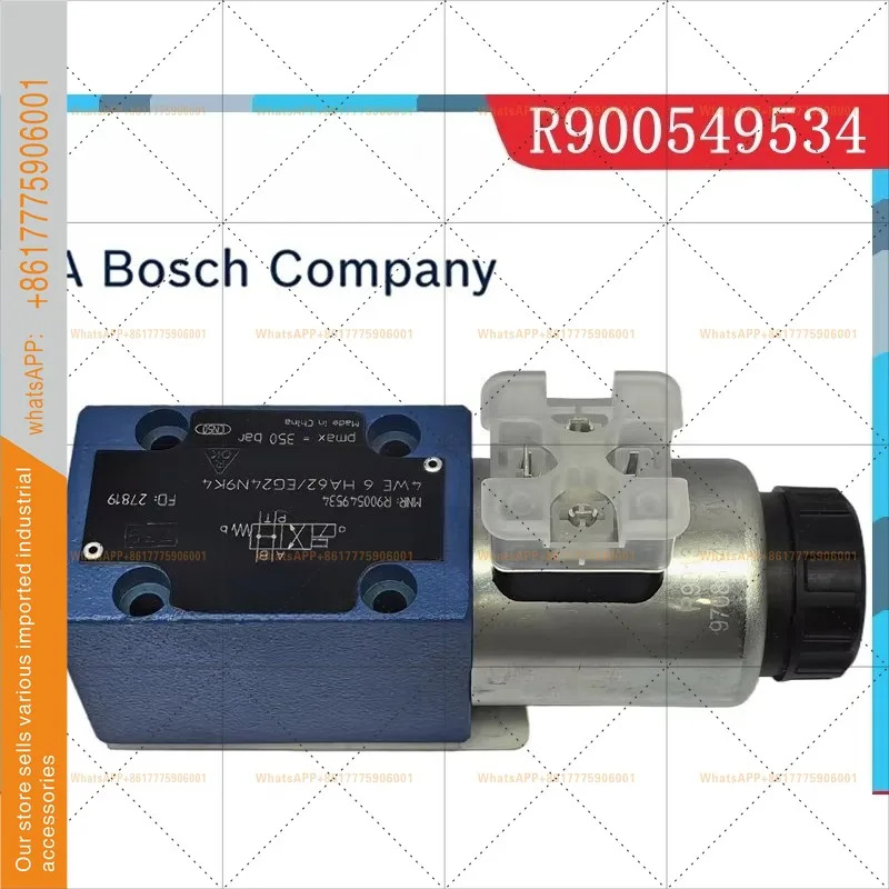R900549534 솔레노이드 방향 제어 밸브 4WE6HA6X/EG24N9K4