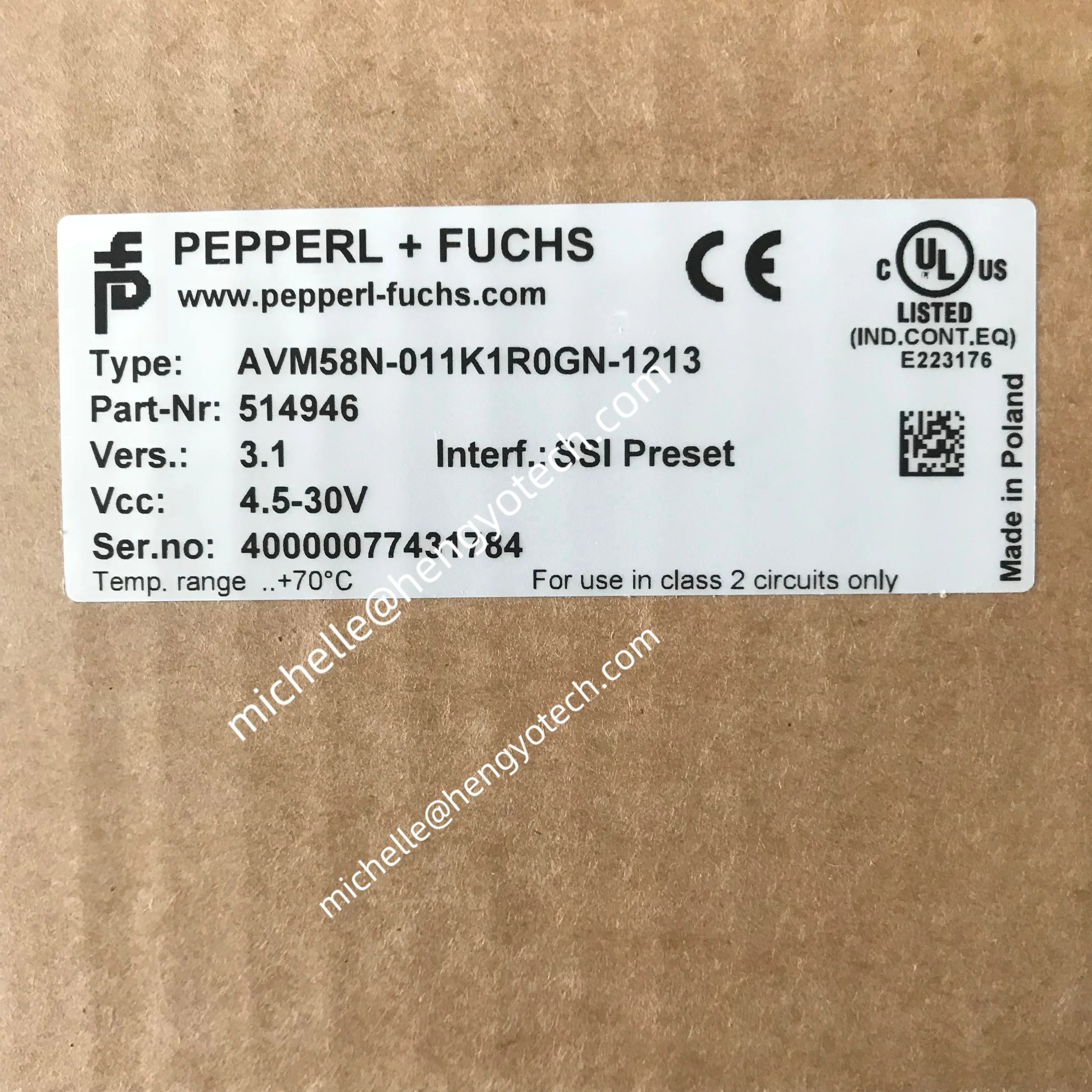 페펠FUCHS 멀티턴 앱솔루트 엔코더 M58-0 M58N-011K1R0GN-1213