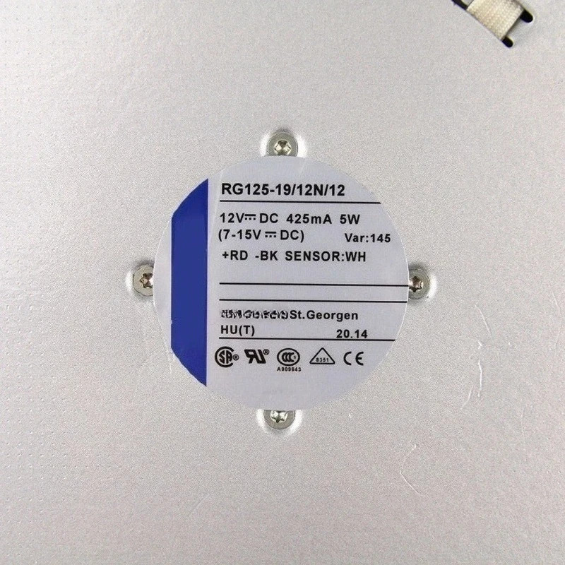 RG125-19 /12N /12N/2 /12N//12 RG125-19/14N RG125-19/14N/2 오리지널 팬