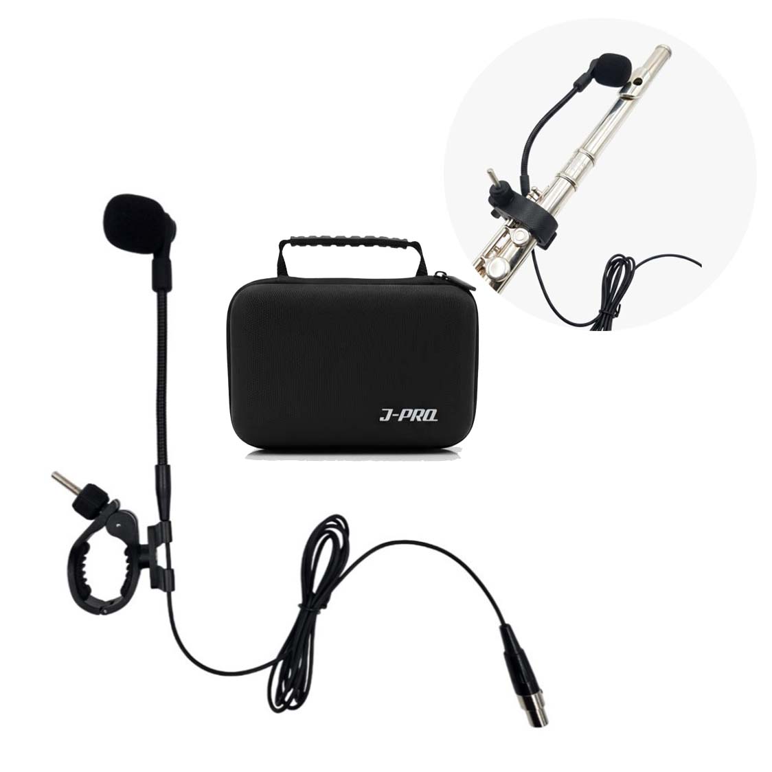 J-PRO CM2 플룻 무선 마이크 연결용 악기용 콘덴서 목관 대금 벨트팩용 미니xlr - 상품 이미지