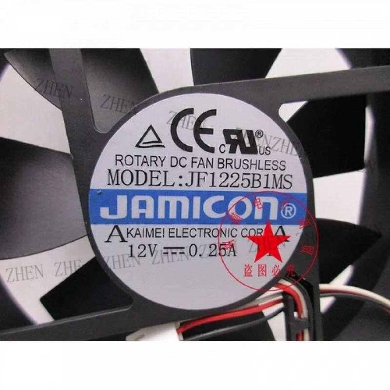 Y JF1225B1MS 12V 0.25A 112CM 3선식 냉각팬