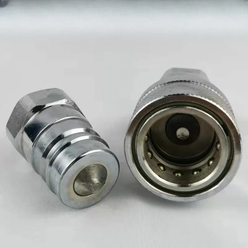 유압 오일 파이프 개폐식 퀵 커넥터 JS KZE.2-6 G1/4 3-8 4-10 6-15 8-20 10-25 1개