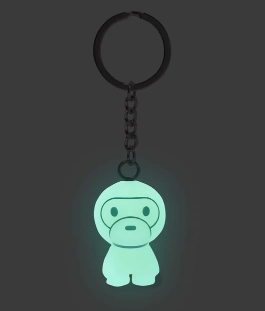 베이프 키링 GLOW IN THE DARK BABY MILO KEYCHAIN 2M20-182-014 - 상세 이미지 2