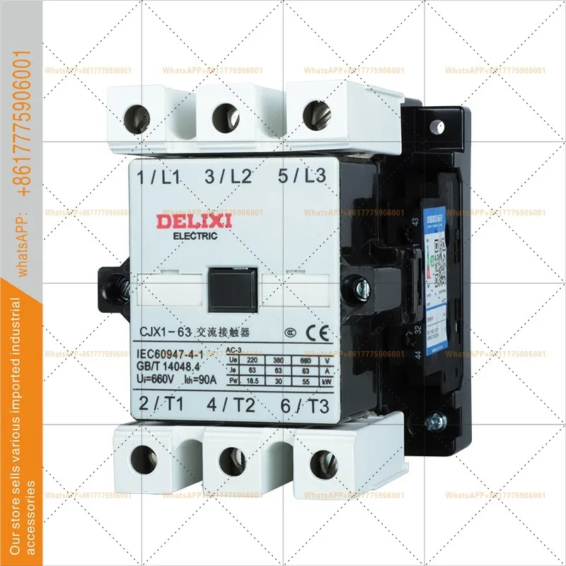 델릭시 AC 접촉기 CJX1-63/22 3TF47 코일 380v 220v 110v 36v