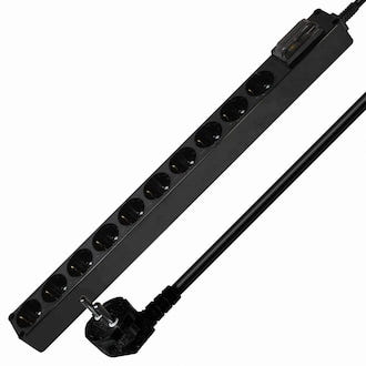 현대일렉트릭 국내생산 블랙 누전차단 10구 1.5M (16A)블랙 / HM16GN-1015