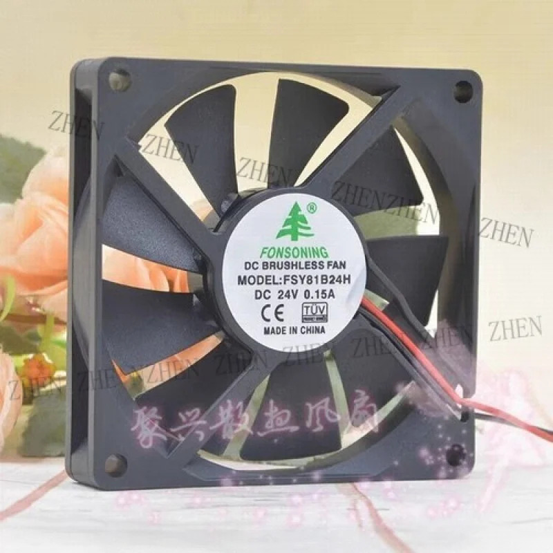 FONSONING FSY81B24H DC24V 0.15A 8015 8CM 2선식 냉각팬Y