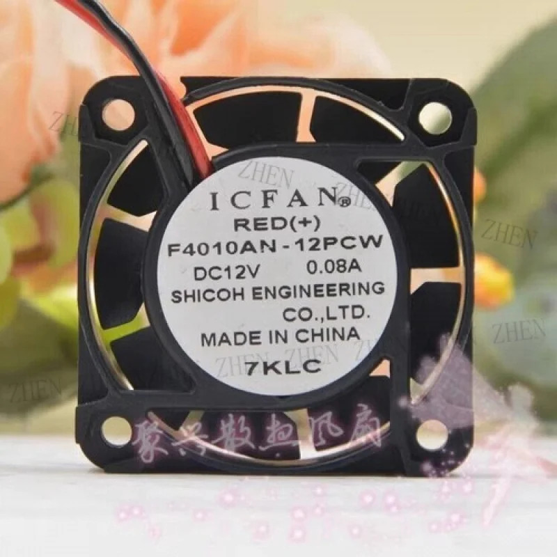 Y for ICFAN F4010AN-12PCW 4010 DC12V 0.08A 4CM 2선식 냉각팬