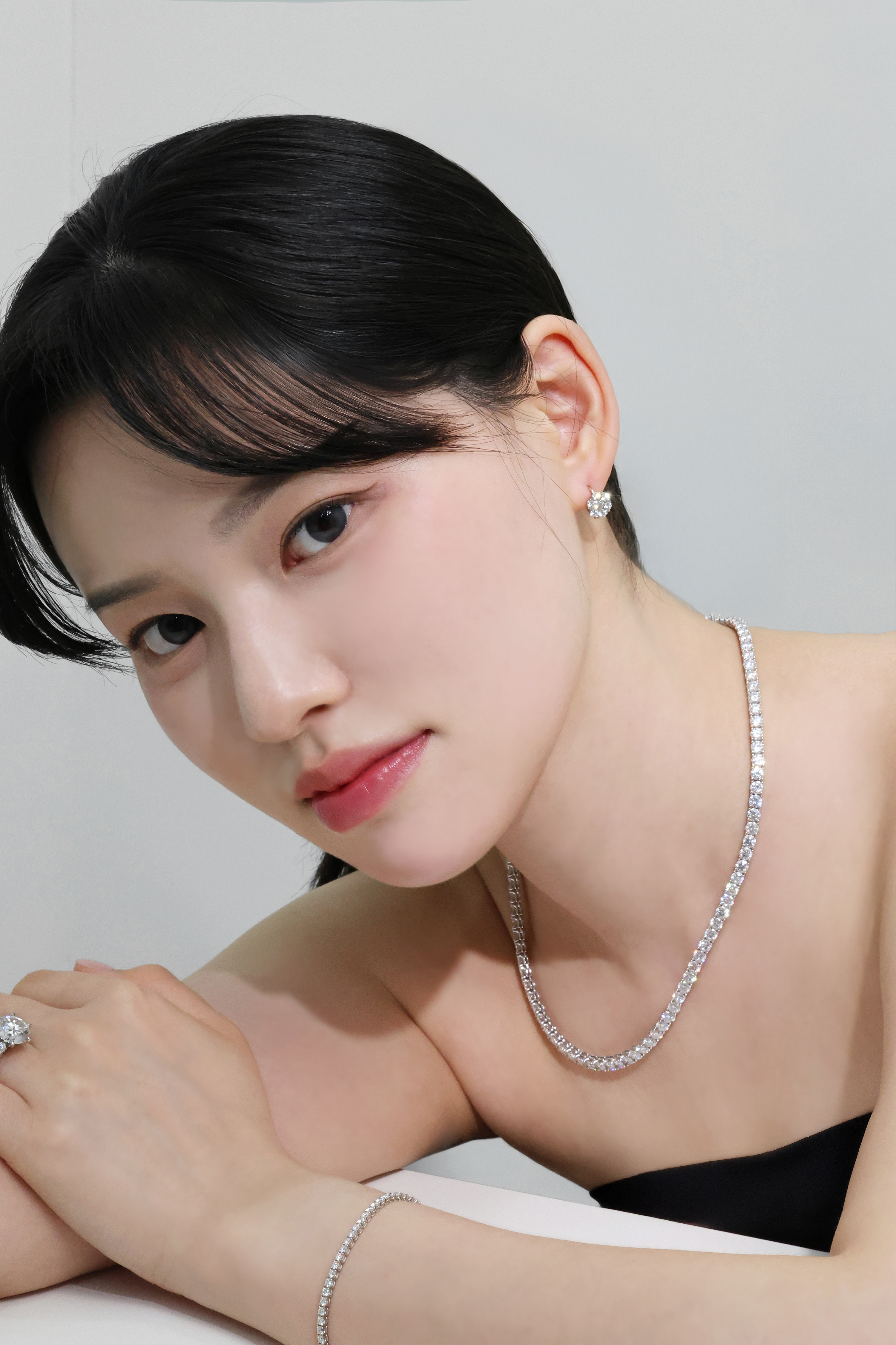 3부 랩다이아 신형 테니스목걸이 4.25mm 랩다이아몬드 4프롱 14k 18k 이미지 7