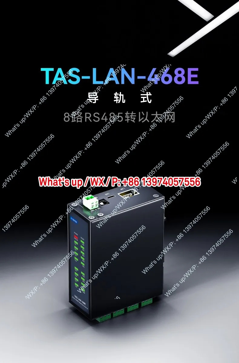 8개직렬 포트 통신 서비스. 멀티플렉서 RS485를 이더넷 포트로 변환 JSON MQTT 데이터 HTTP 전송 TCP 모드버스