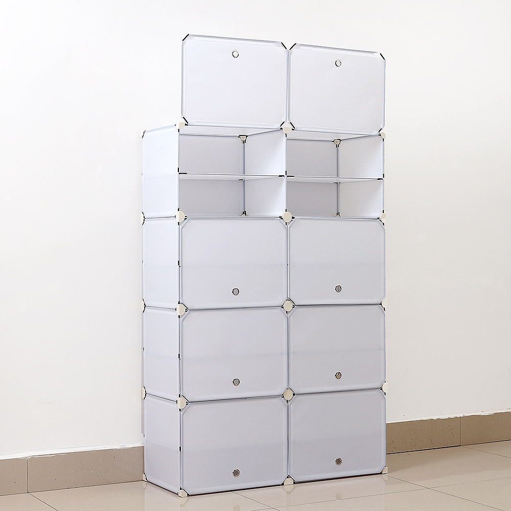 신발장 DIY 화이트 도어형 신발장(85x127cm) 슈즈정리 신발정리대 - 상세 이미지 3