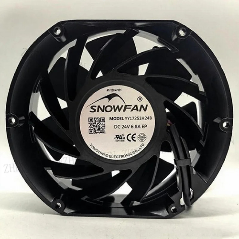 Y SNOWFAN YY17251H24B 냉각팬 17251 DC24V 6.8A 17.2CM 4핀기능